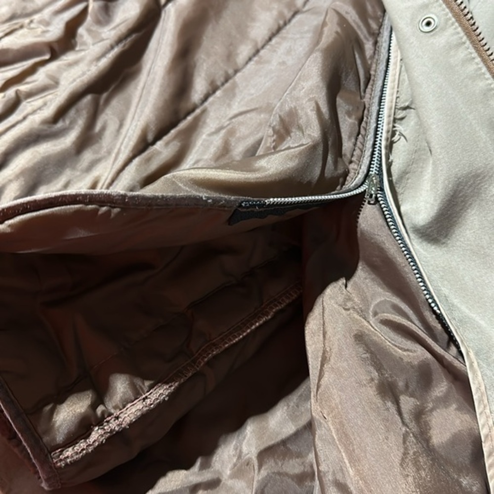 Vintage London Fog 2pc‎ jacket khaki removable zip liner women’s size 5/6 (1716) - Picture 12 of 14